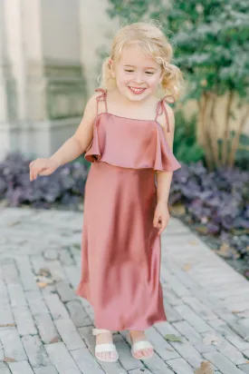 Kids Riley Convertible Satin Dress | Made To Order