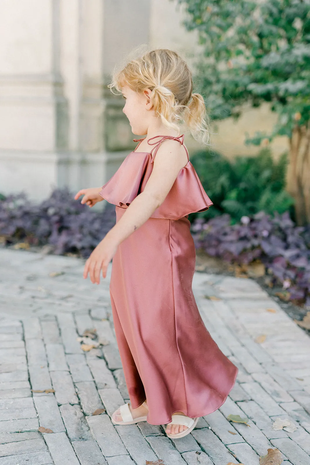 Kids Riley Convertible Satin Dress | Made To Order
