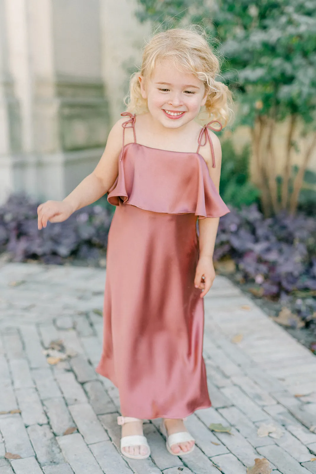 Kids Riley Convertible Satin Dress | Made To Order