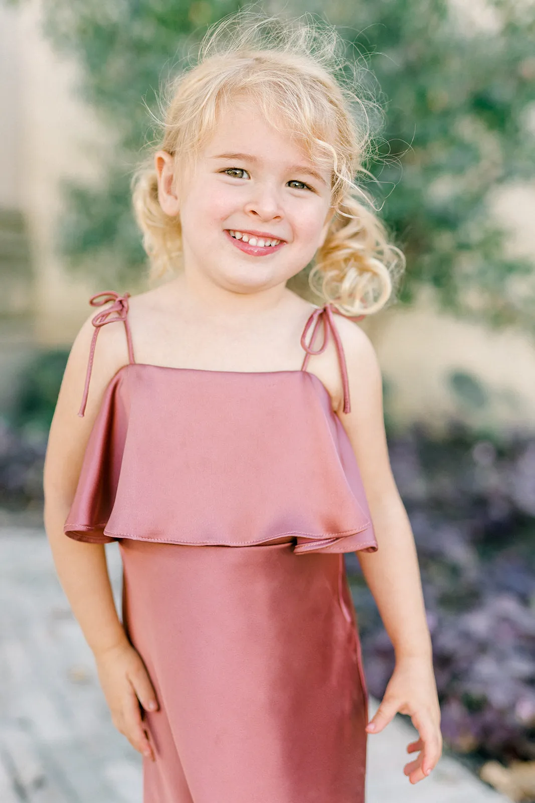 Kids Riley Convertible Satin Dress | Made To Order