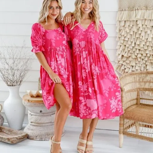 Kristen dress hot Pink