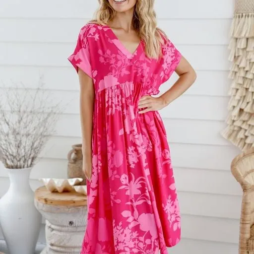 Kristen dress hot Pink
