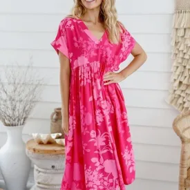 Kristen dress hot Pink
