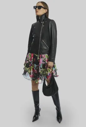 Leather Biker Jacket Black