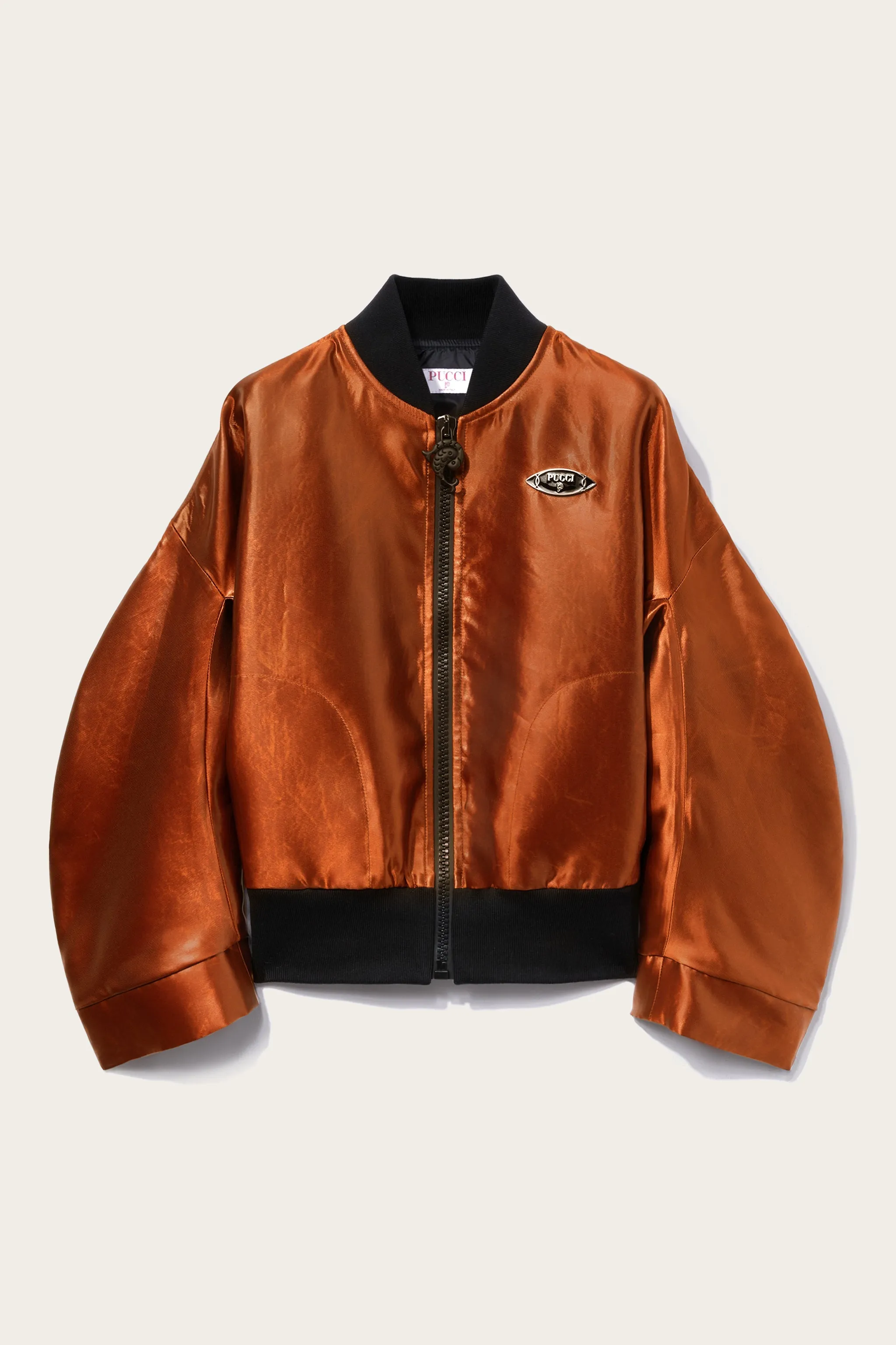 Leather-Effect Bomber Jacket