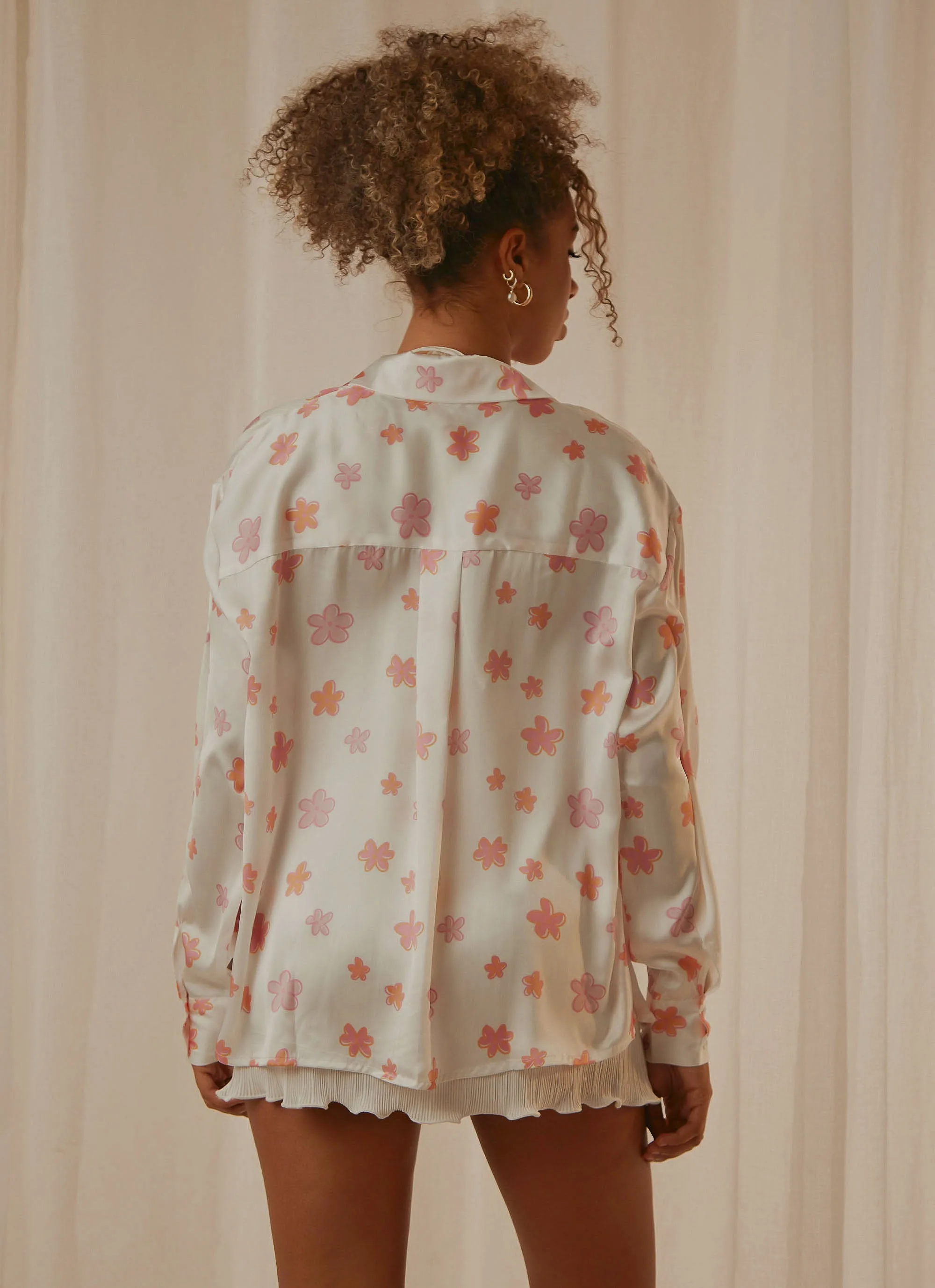 Love Interest Shirt  - Pink Wild Poppies