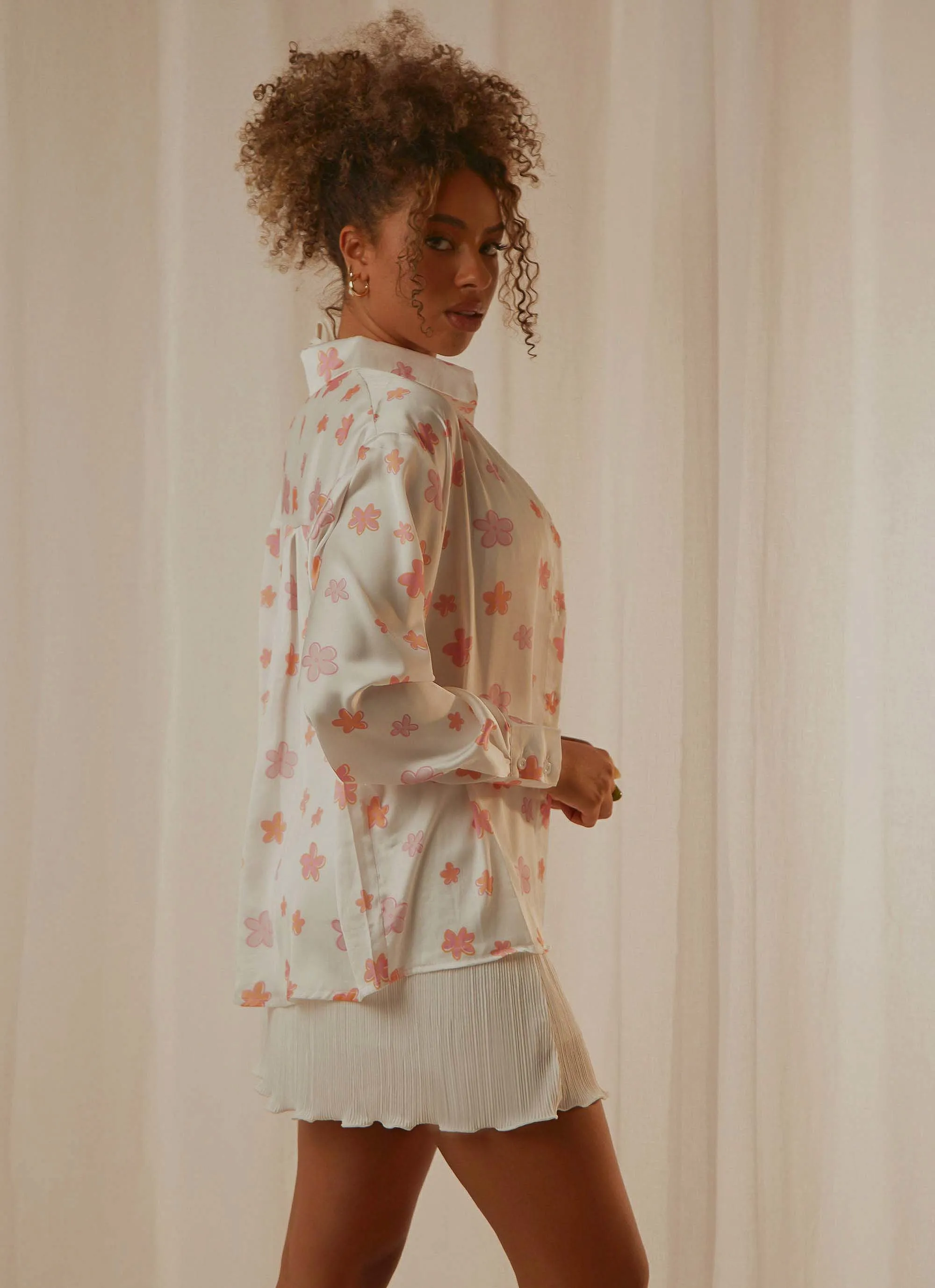 Love Interest Shirt  - Pink Wild Poppies
