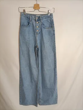 MANGO. Pantalón ancho botones T.34