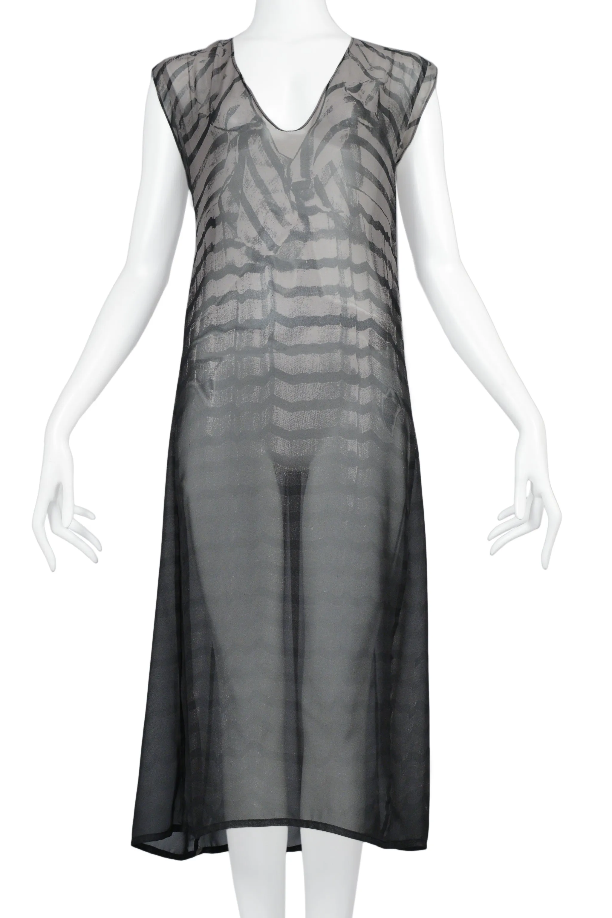 1996 Maison Margiela Trompe LOeil Photo Print Dress - Vintage Designers Collection
