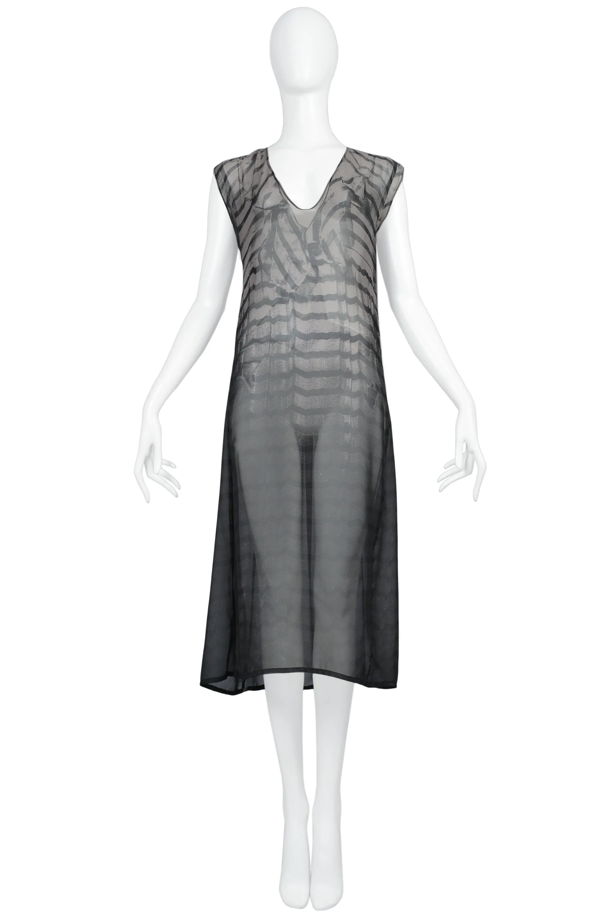 1996 Maison Margiela Trompe LOeil Photo Print Dress - Vintage Designers Collection