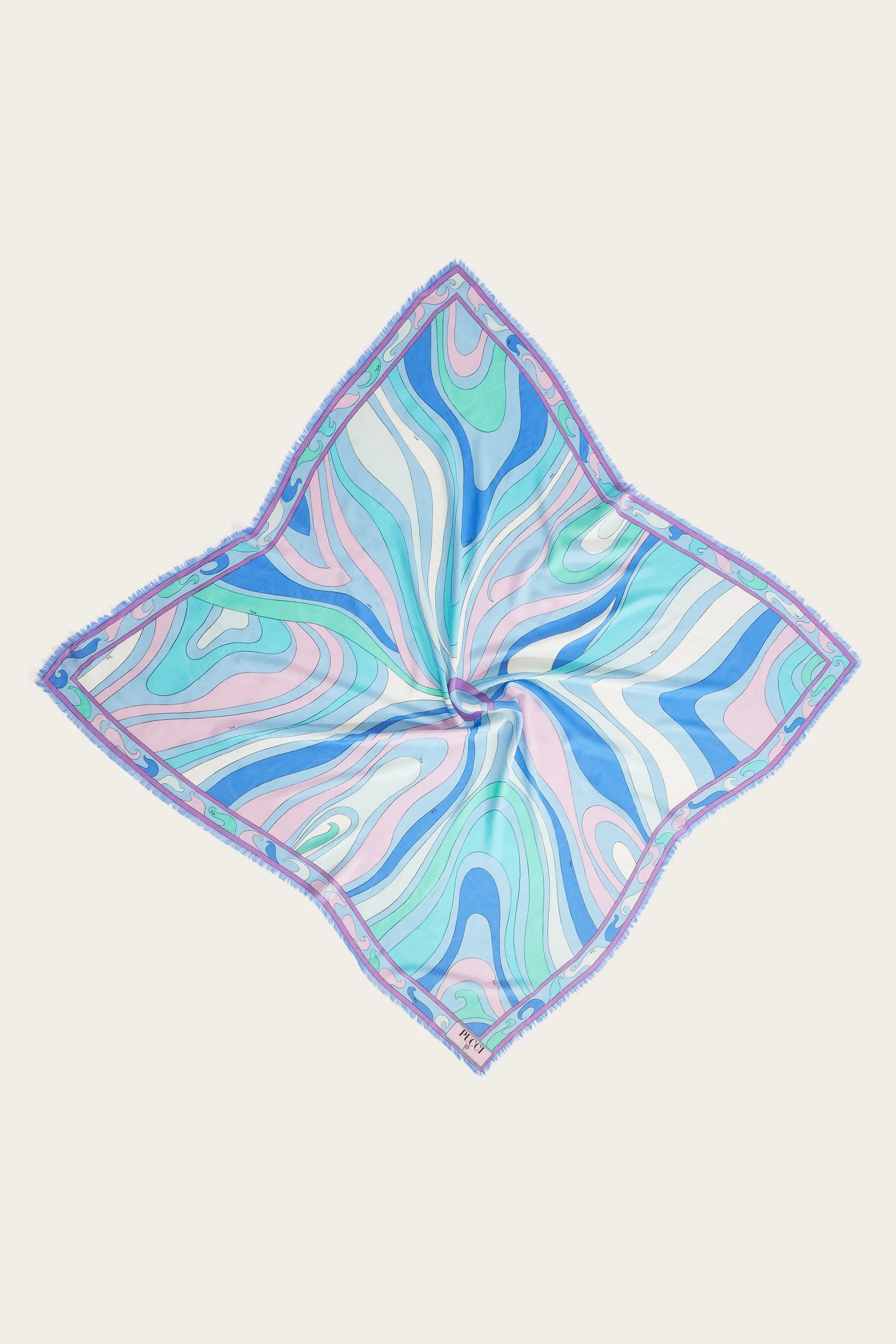 Large Jacquard Marmo Scarf : Restructure the e-commerce product title into English while adding necessary modifiers.