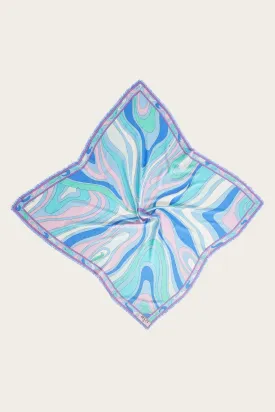 Large Jacquard Marmo Scarf : Restructure the e-commerce product title into English while adding necessary modifiers.
