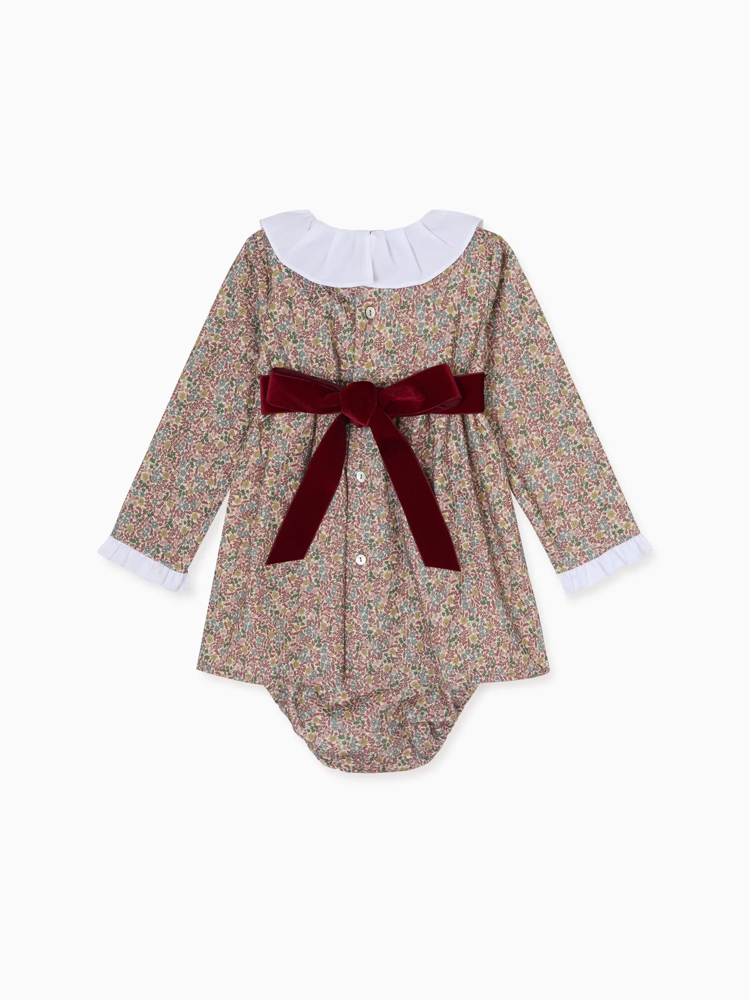 Floral Mauve Camila Baby Girl Set with Delicate   Blooms