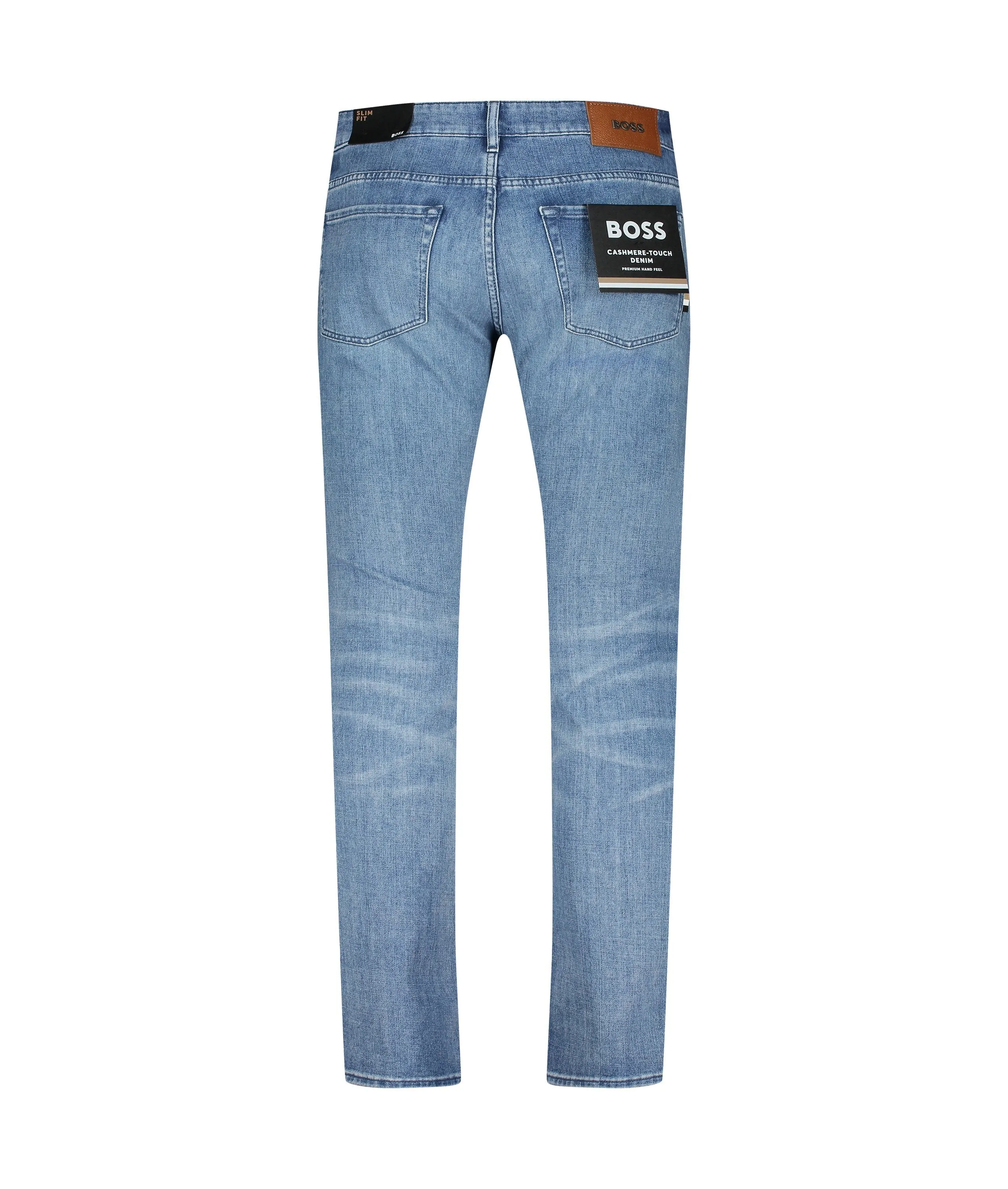 Mid Rise Straight Leg Jeans - Turquoise/Aqua