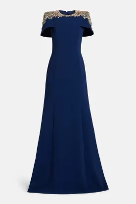 Midnight Kiss Embellished Evening Gown
