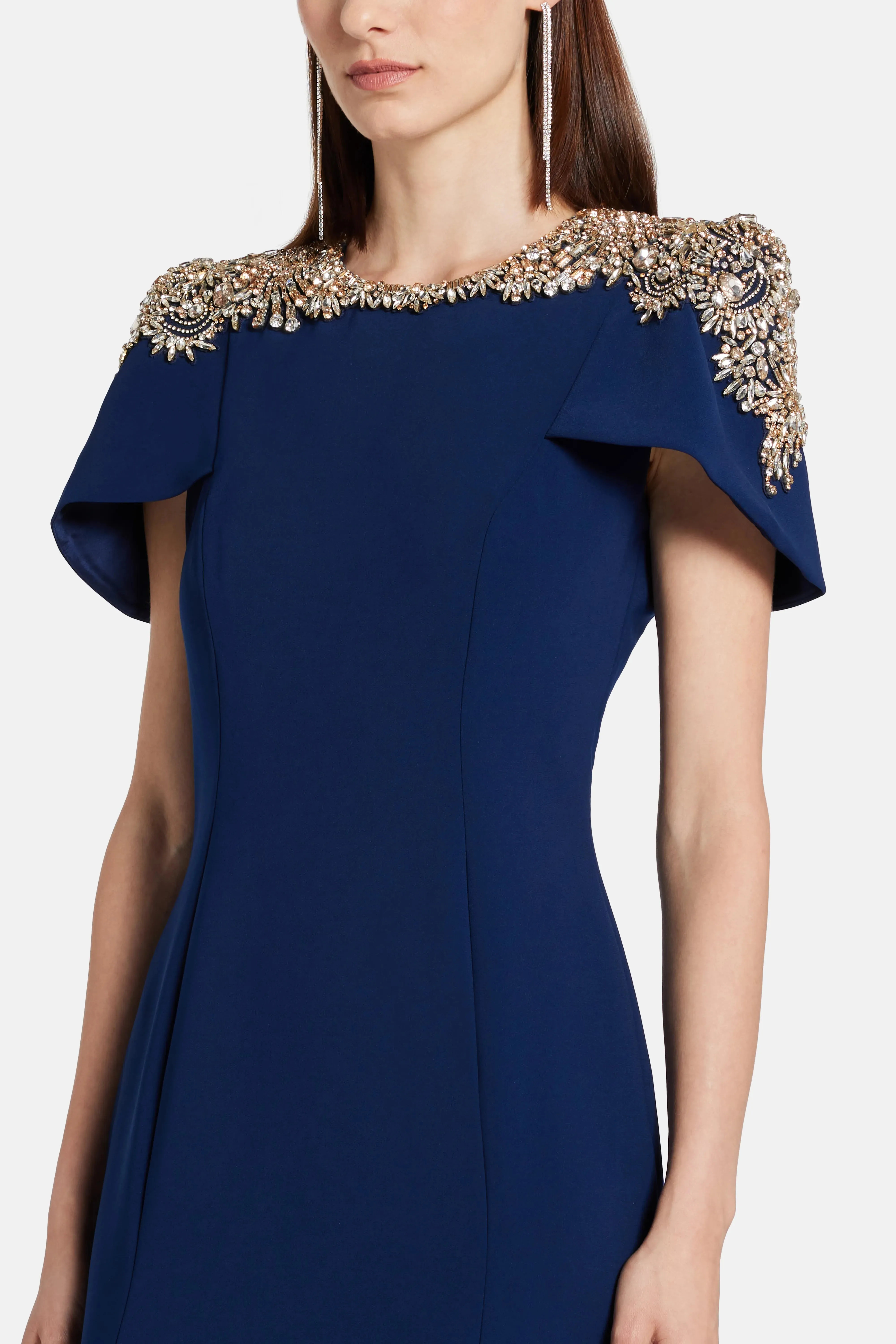 Midnight Kiss Embellished Evening Gown