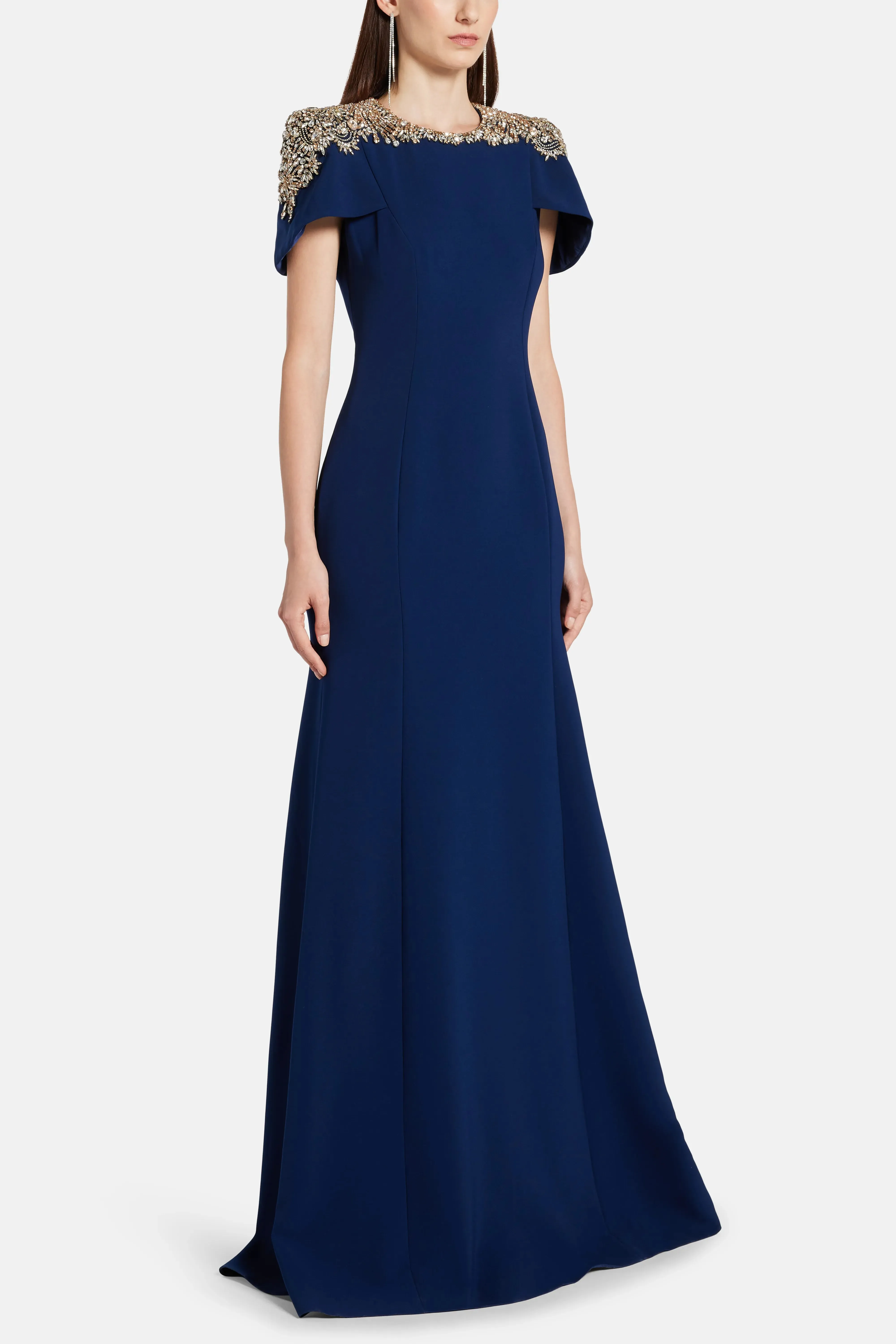 Midnight Kiss Embellished Evening Gown