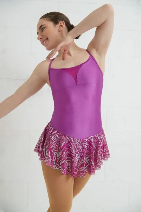 Mondor 673 Glitter Mesh Skating Dress
