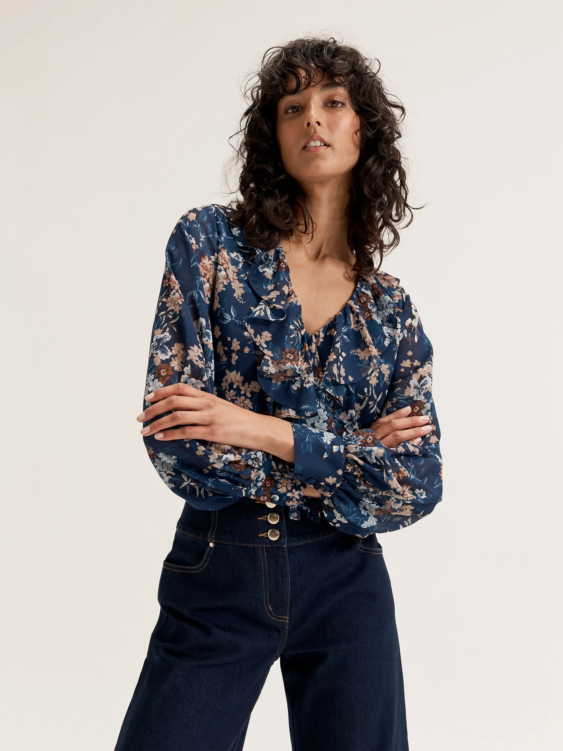Nautical Bloom Blouse