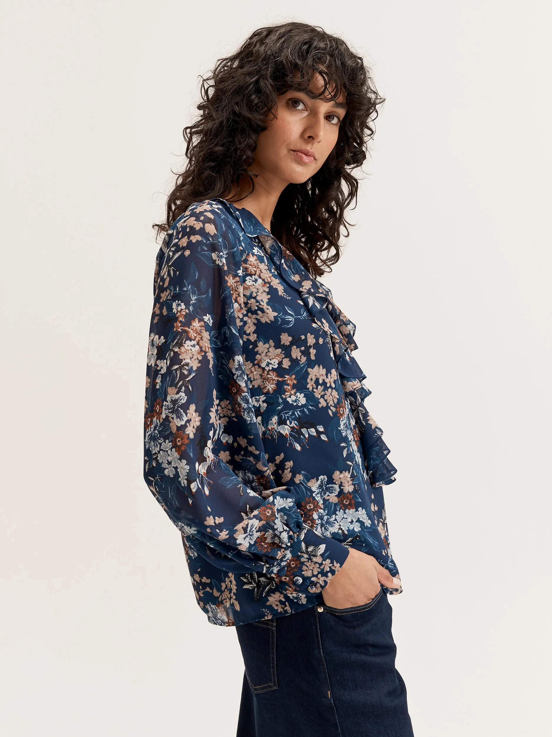 Nautical Bloom Blouse