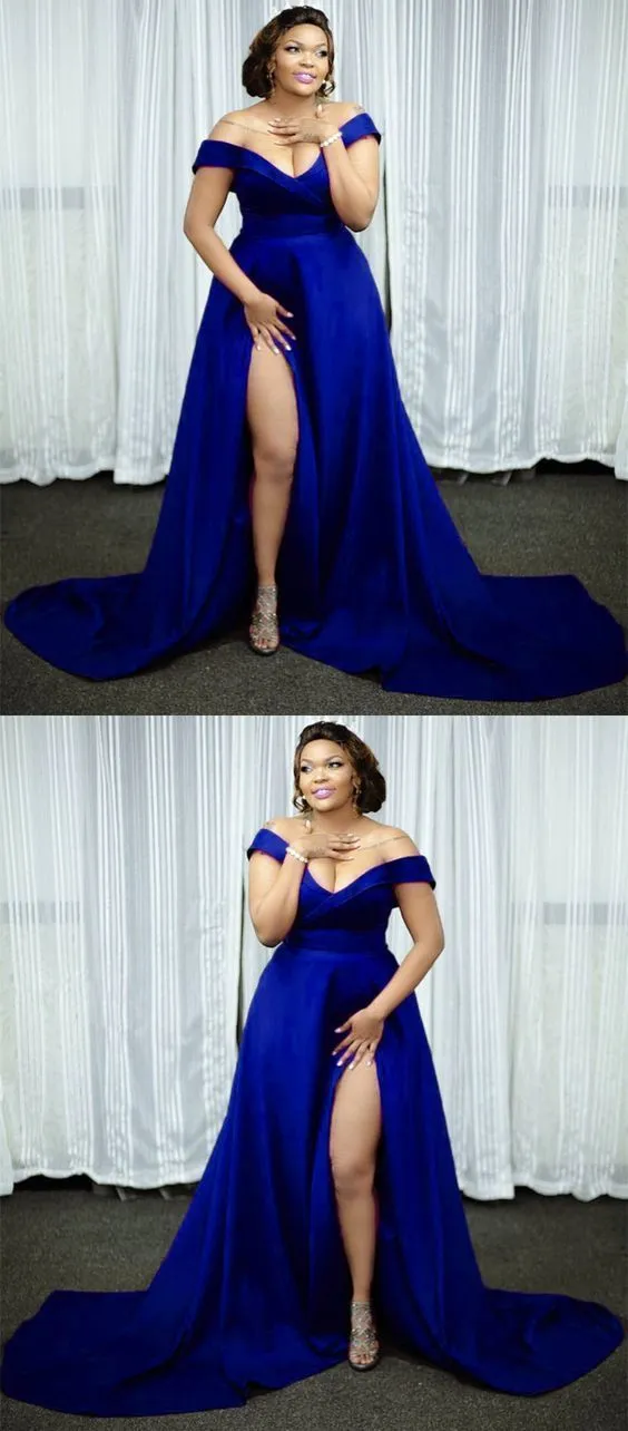 off the shoulder prom dresses plus size evening gown
