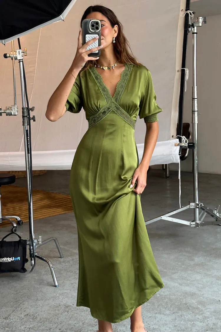 Olive Lace May Dress