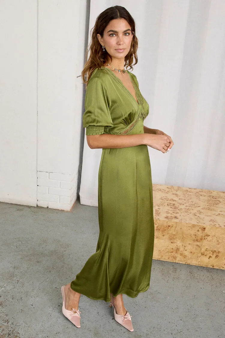 Olive Lace May Dress