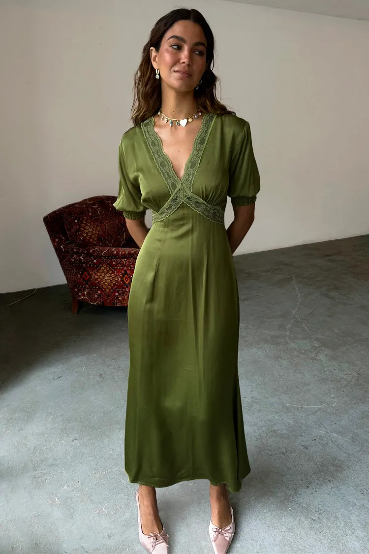 Olive Lace May Dress