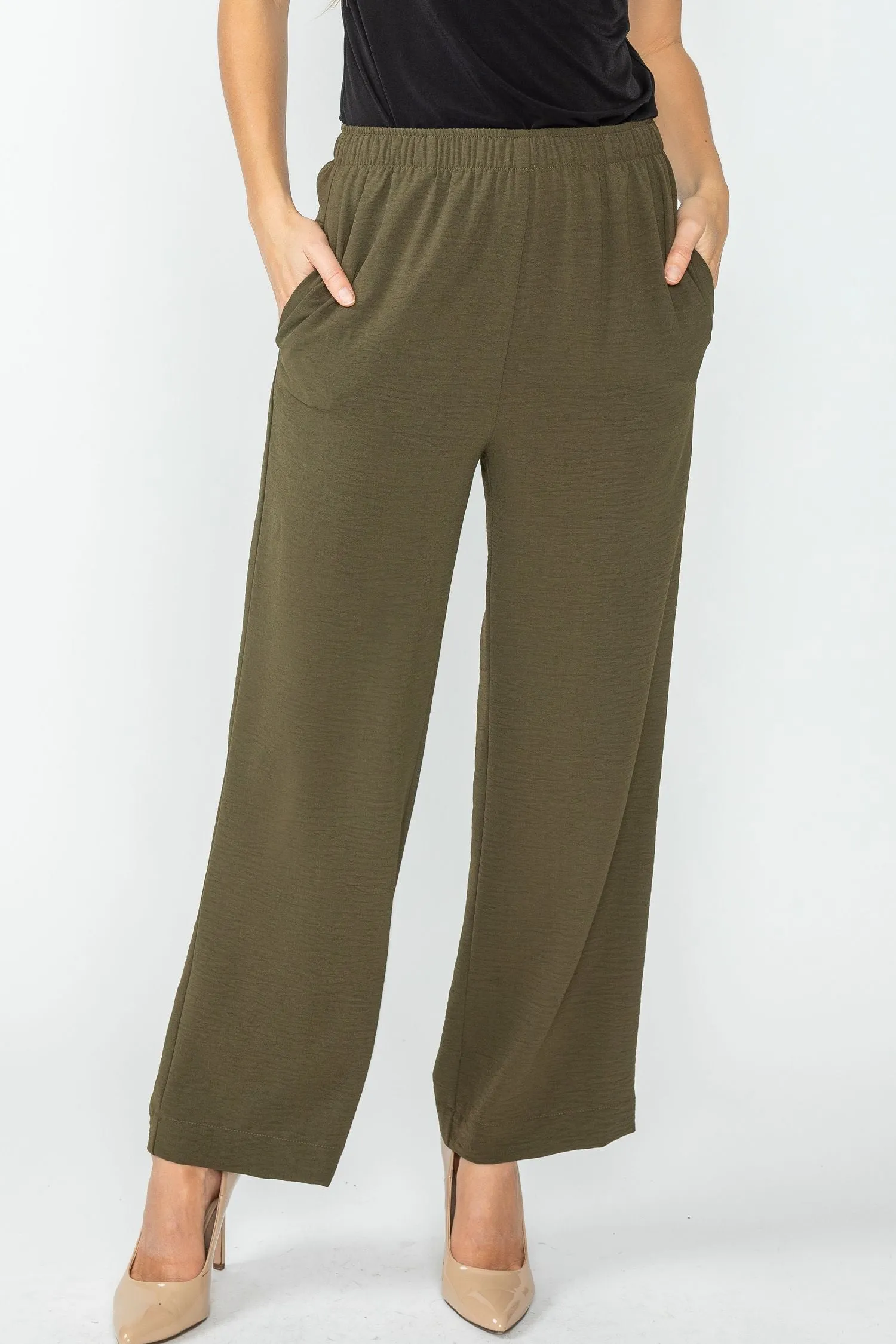 Olive Straight Pants