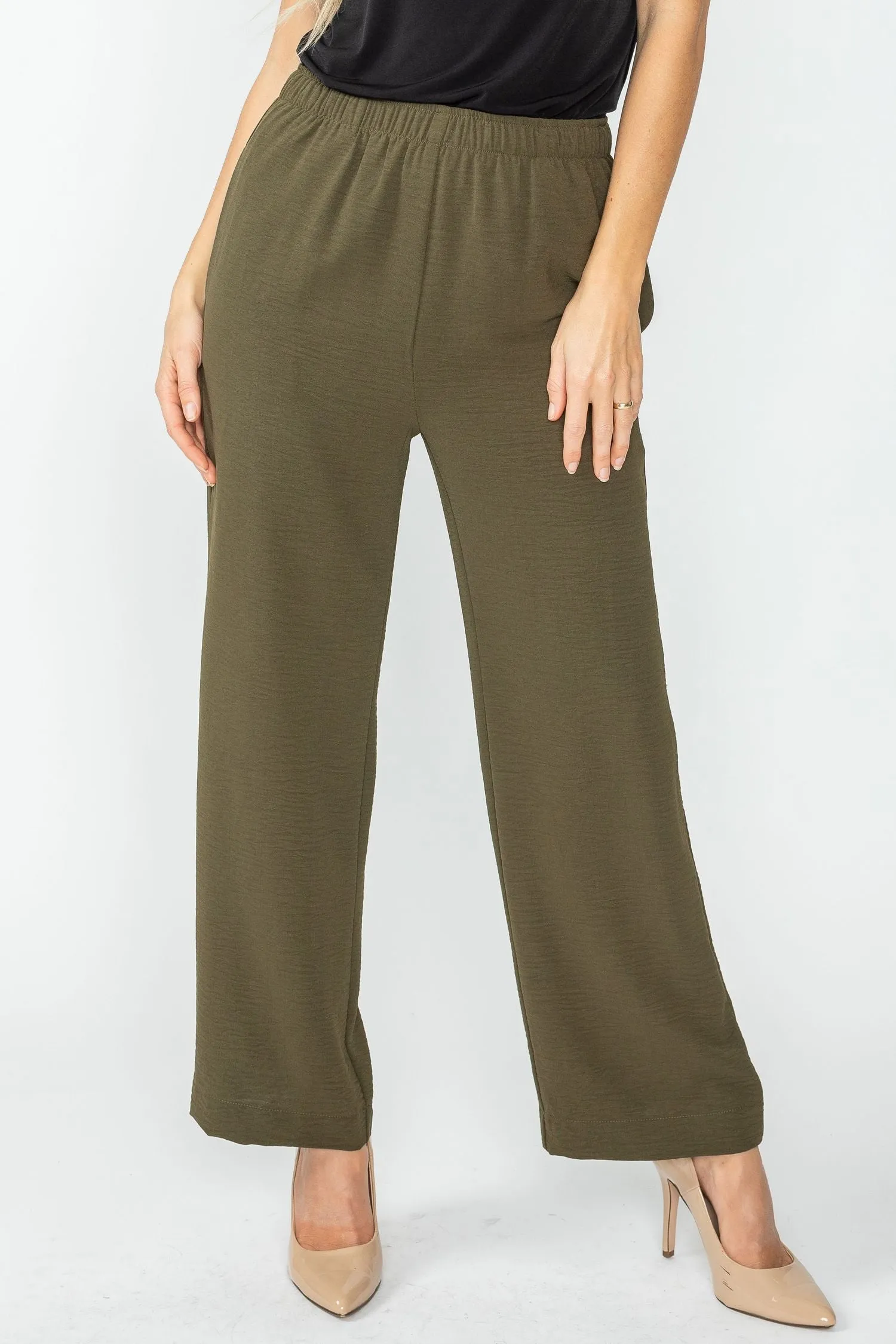 Olive Straight Pants