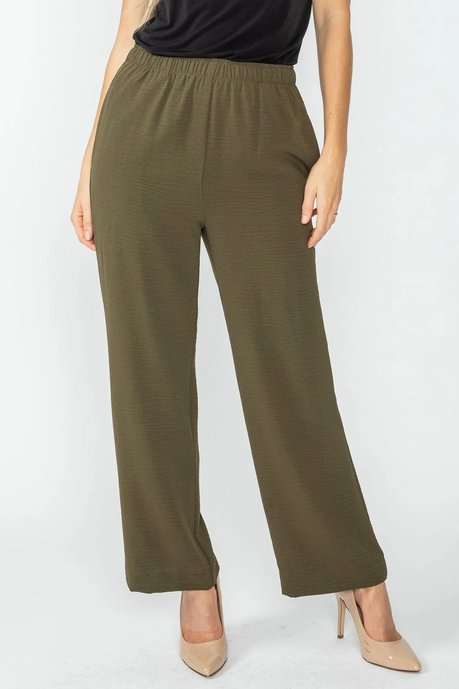 Olive Straight Pants