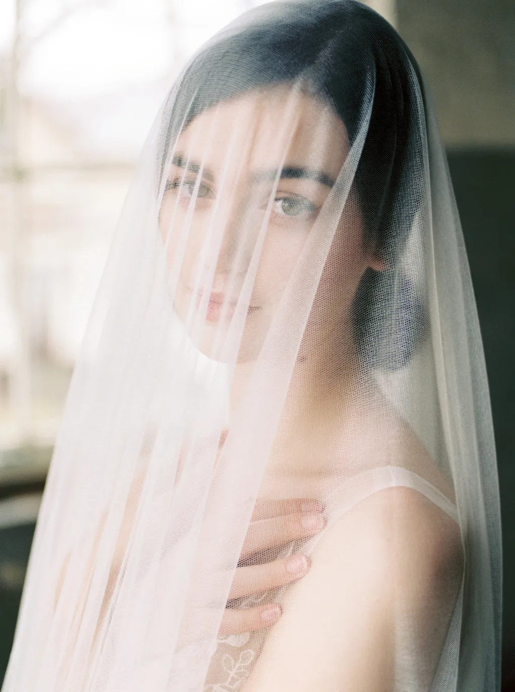 OPHELIA | French Silk Wedding Veil