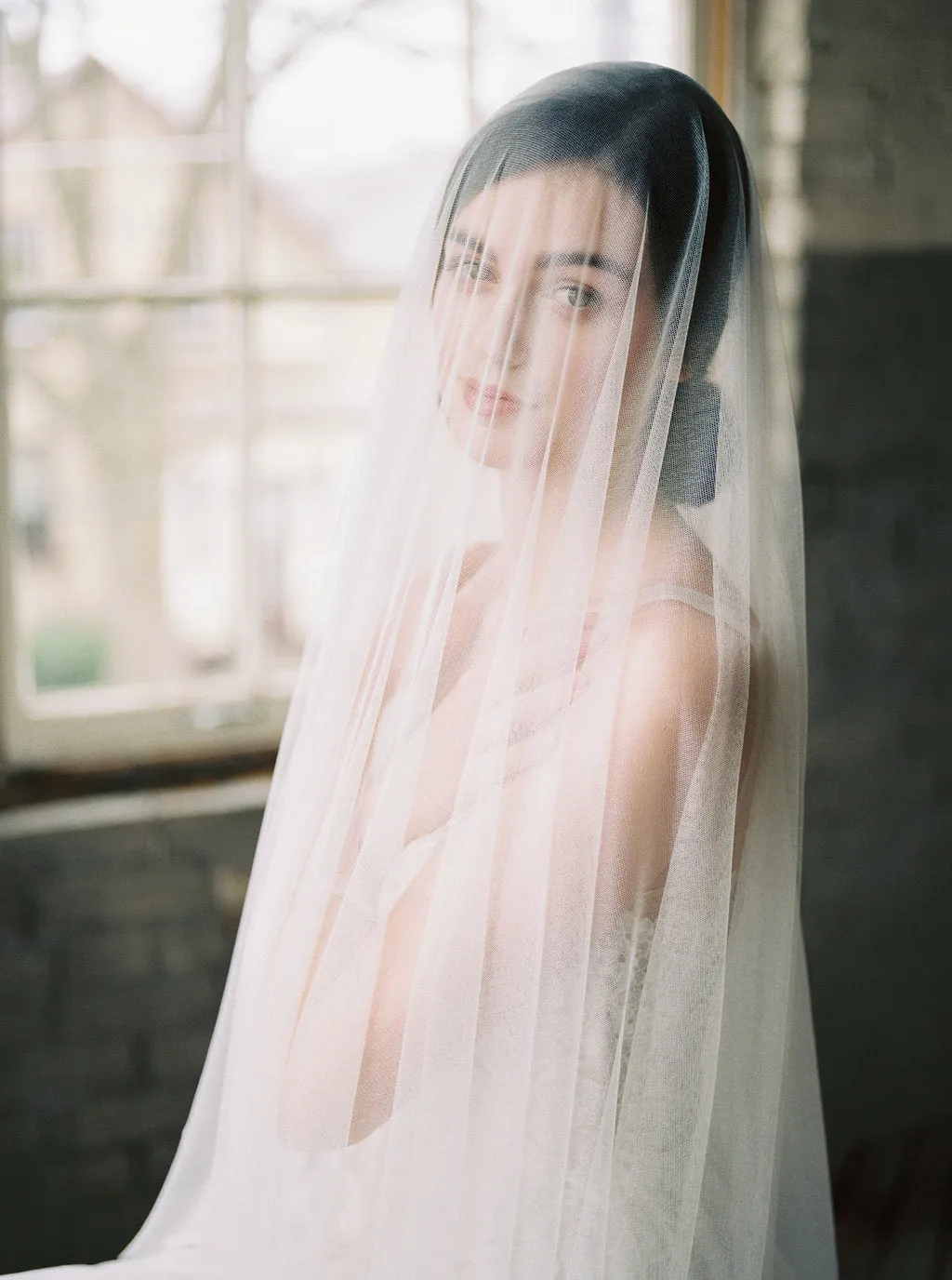 OPHELIA | French Silk Wedding Veil
