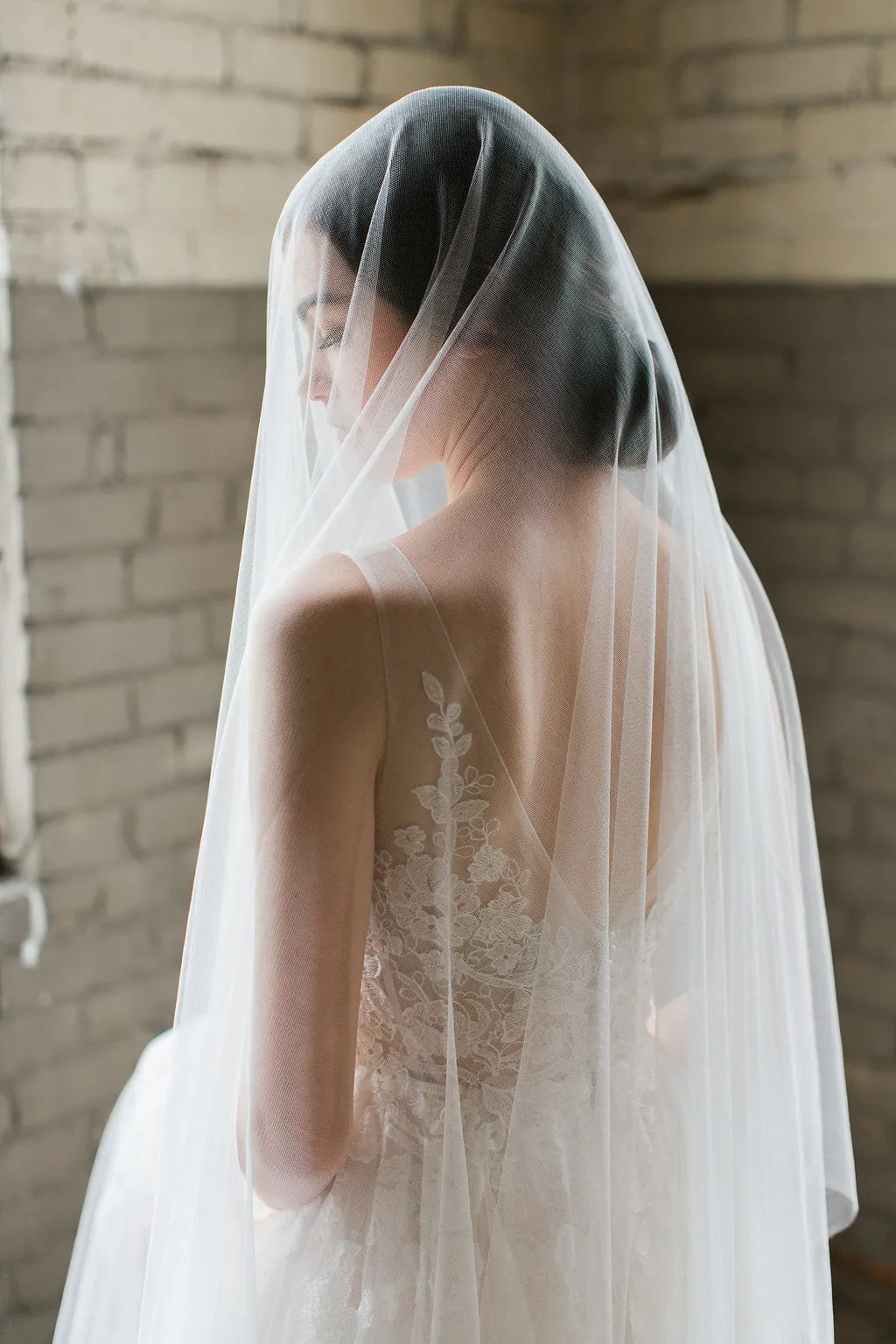 OPHELIA | French Silk Wedding Veil