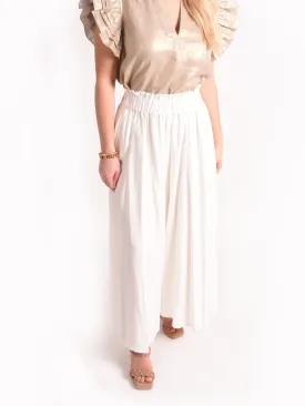 Palazzo Pant - Linen White