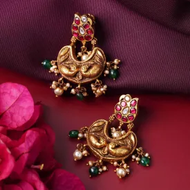 Peacock Chandbali Earrings