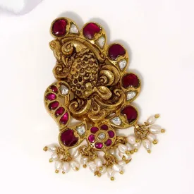 Peacock Kundan Pendant