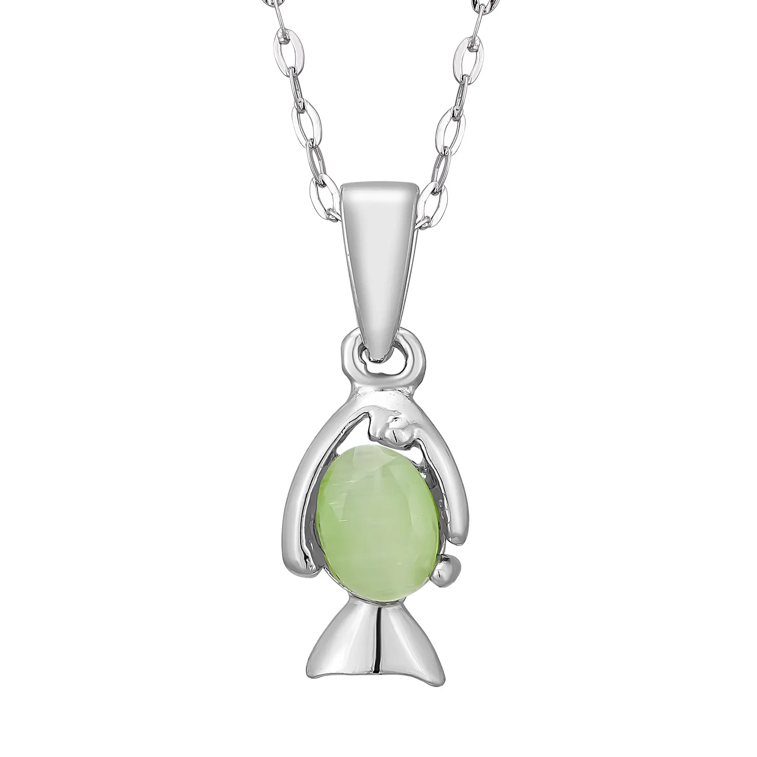 Pissara by Sukkhi Attractive 925 Sterling Silver Pendant With Chain For Women And Girls|with Authenticity Certificate, 925 Stamp & 6 Months Warranty