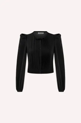 Pleated Chiffon Blouse