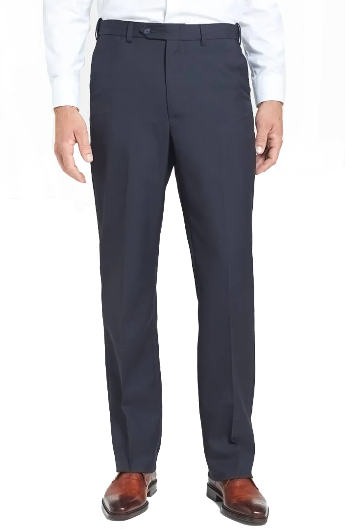 Polyester Wool Tropical<br>Flat Front<br>Regular Rise