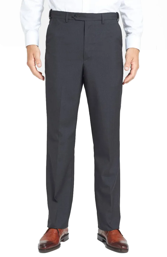 Polyester Wool Tropical<br>Flat Front<br>Regular Rise