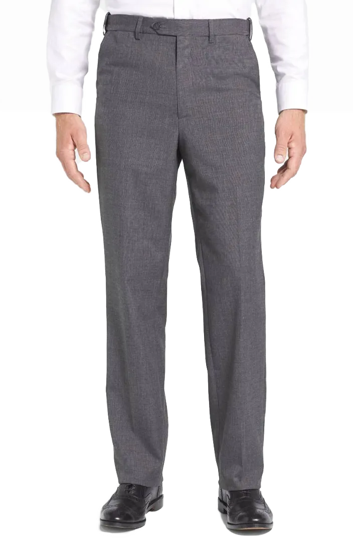 Polyester Wool Tropical<br>Flat Front<br>Regular Rise