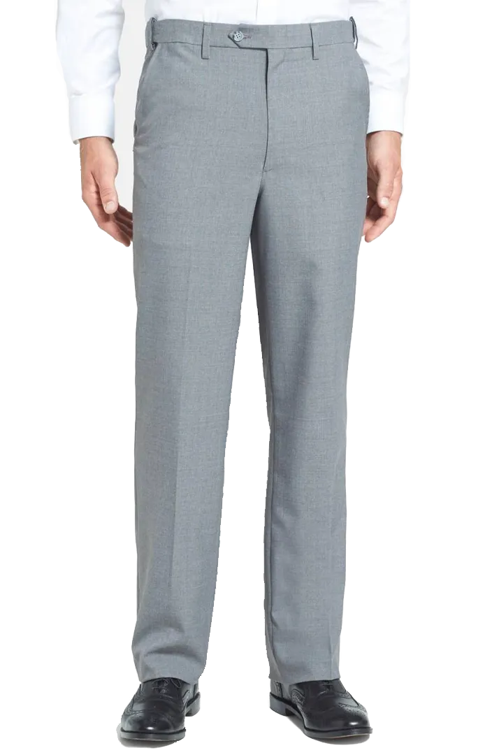Polyester Wool Tropical<br>Flat Front<br>Regular Rise
