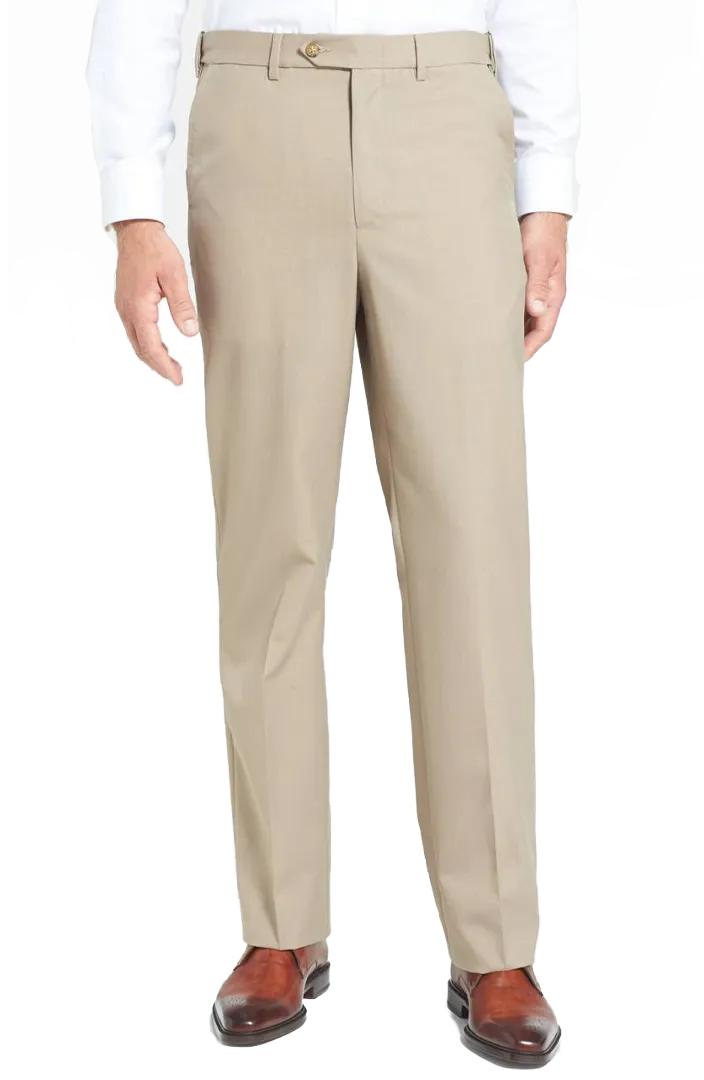 Polyester Wool Tropical<br>Flat Front<br>Regular Rise