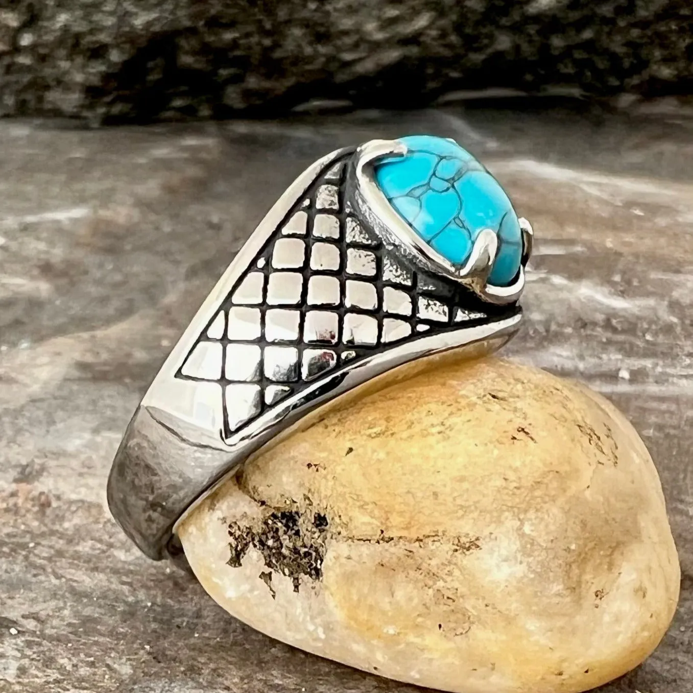 "Blue Stone" - New Mexico - Small - R91