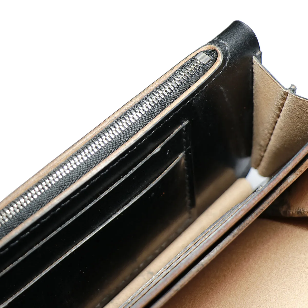 "Lynch Silversmith" Develop Biker Wallet Bridle Leather