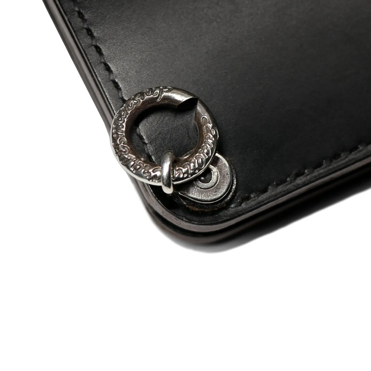 "Lynch Silversmith" Develop Biker Wallet Bridle Leather