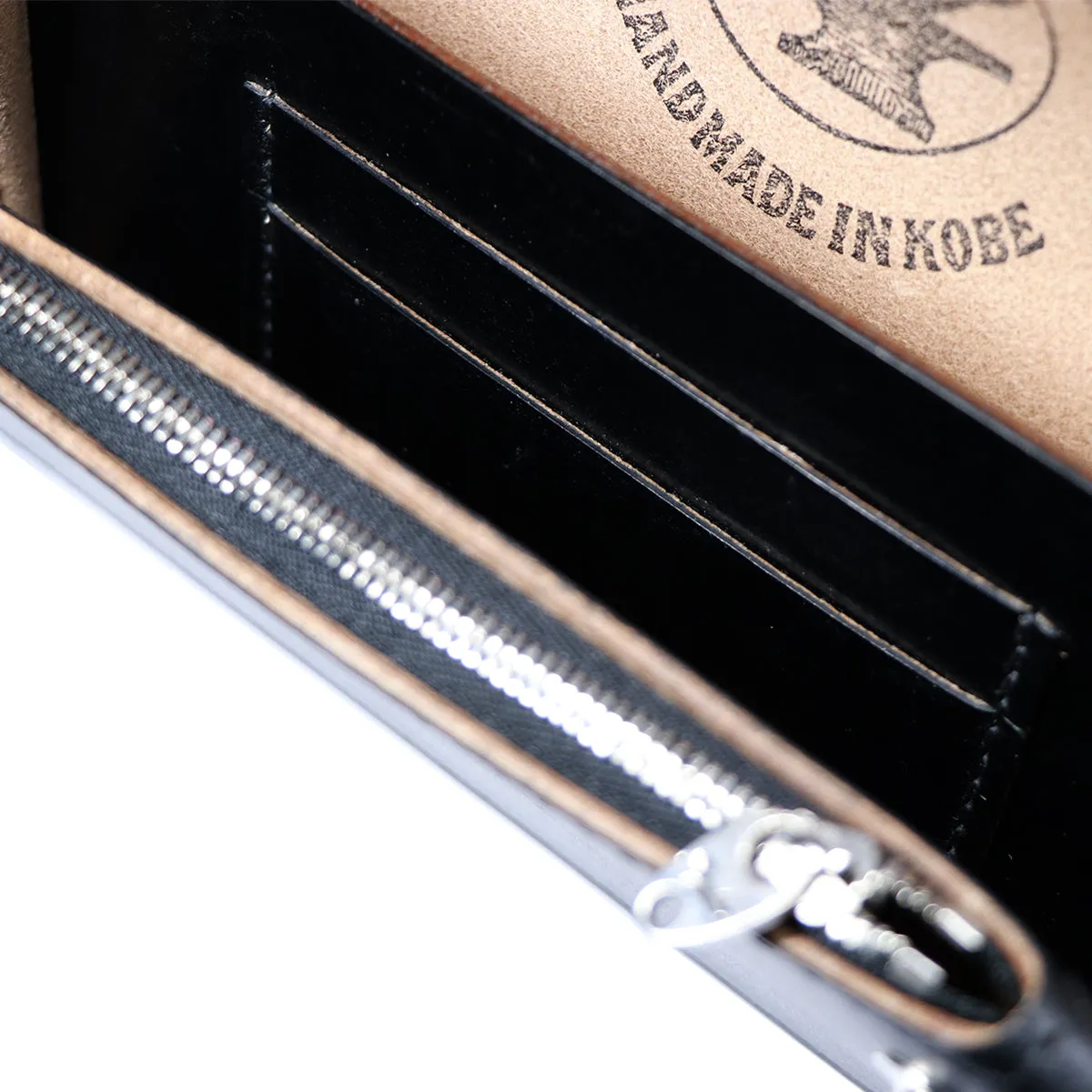 "Lynch Silversmith" Develop Biker Wallet Bridle Leather