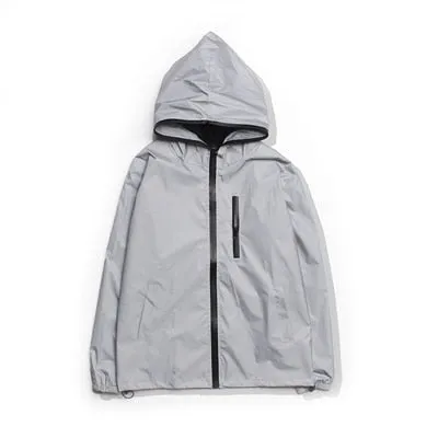 Reflective windbreaker jacket