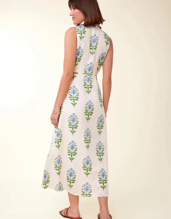 Renee Midi Dress Ogeechee Delphinium